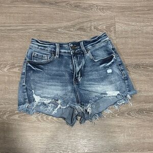 Distressed Denim Women Shorts